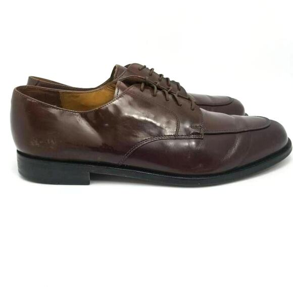 Cole Haan Mens Oxfords Lace Up Dress Shoes Brown Split Moc Size 11 D - Picture 1 of 12